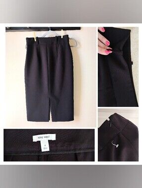 NWT 9 West Sexy Double Slit Pencil Skirt